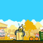 part-time ufo lifting oranges for farmer indie switch game