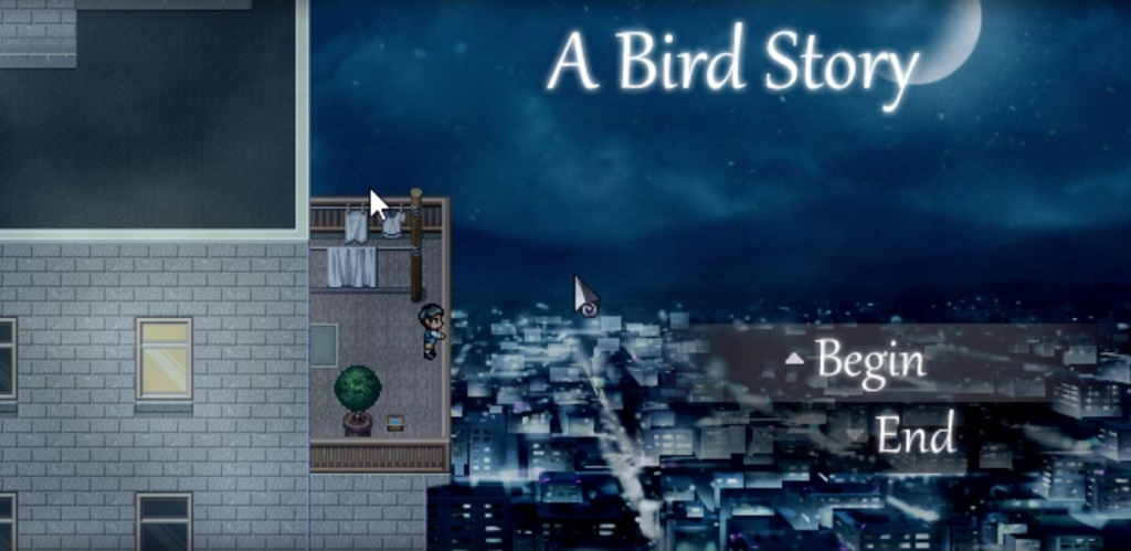 a bird story rpg maker pixel game cute