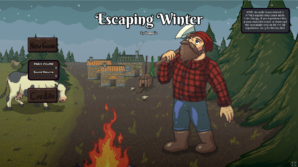 escaping winter strategy game