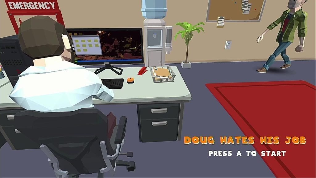 doug hates his job switch review low poly office funny