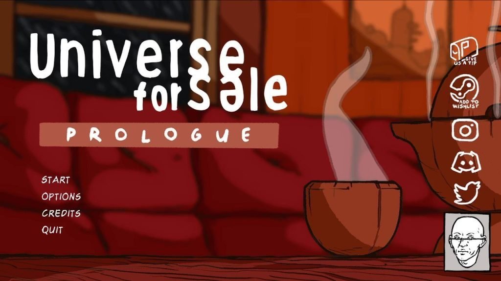 Universe for Sale Title Screen