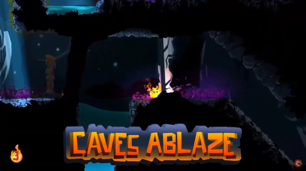 Caves Ablaze Feels like a  Super Old School Platformer