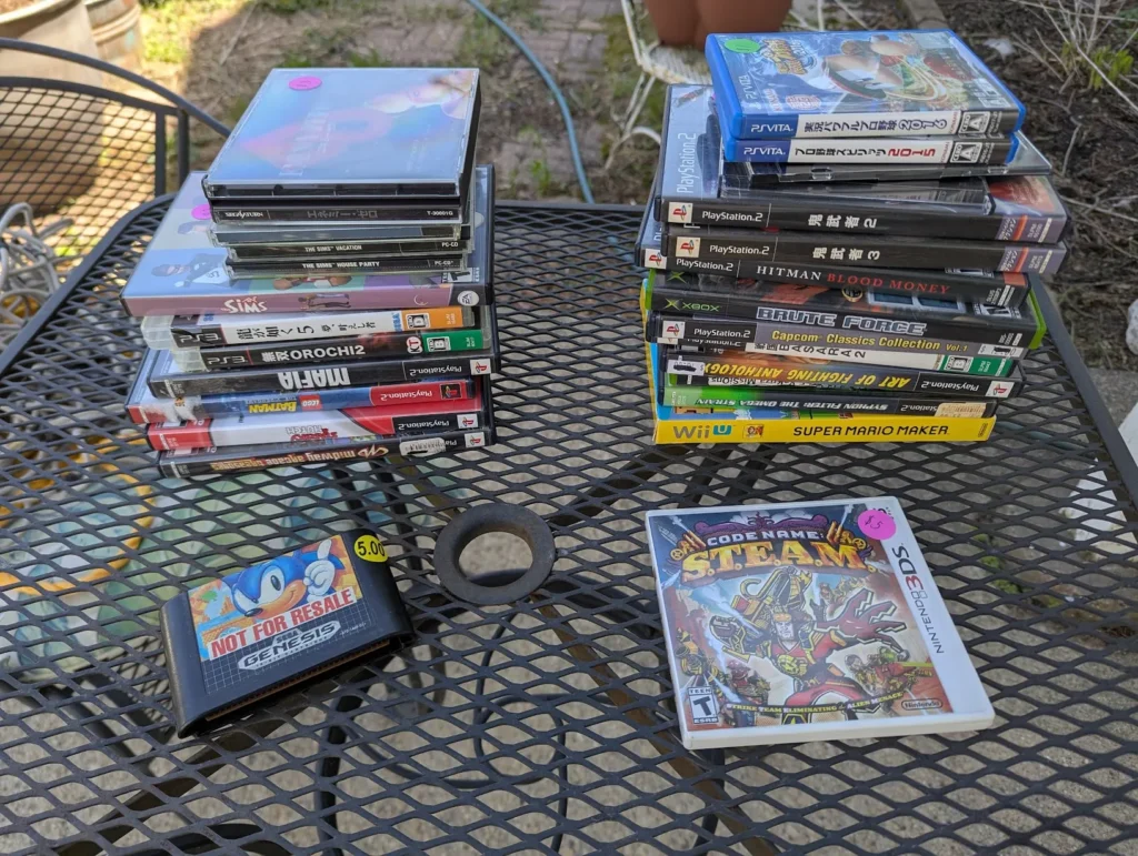 Garage Sale Retro Game Pickups